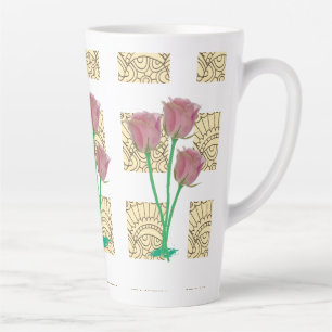 Blumen-Latte-Tasse Milchtasse