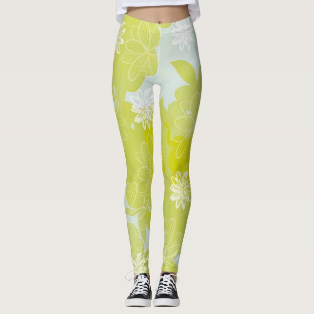 Blumen Leggings (Vorderseite)