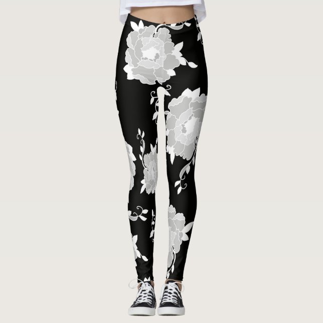 Blumen Leggings (Vorderseite)