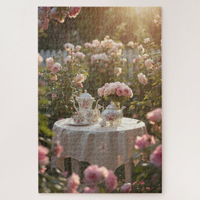 Blumen-Leseecke-Jigsaw-Puzzle (Vertikal)