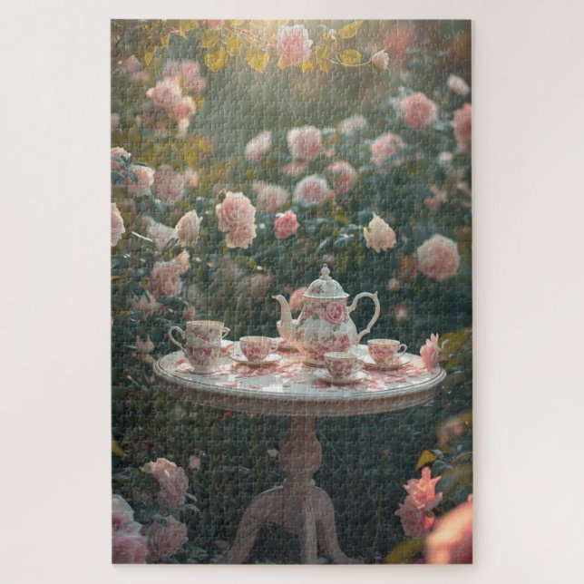 Blumen-Leseecke-Jigsaw-Puzzle (Vertikal)