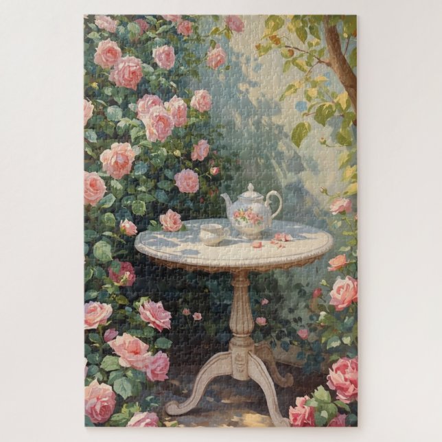 Blumen-Leseecke-Jigsaw-Puzzle (Vertikal)