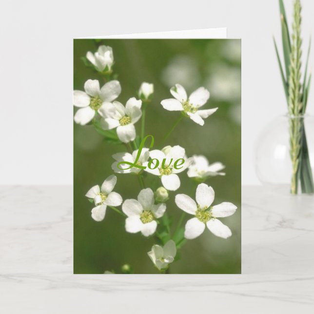 Blumen-Liebe Karte (Vorderseite)