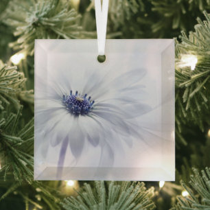 Blumen   LILA BLUME Ornament Aus Glas