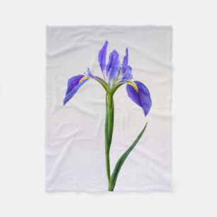 Blumen   Lila Iris-Blume Fleecedecke