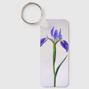 Blumen Lila Iris-Blume Schlüsselanhänger