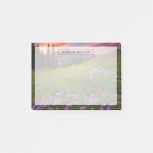 Blumen   Lila Wildblumen Colorado Post-it Klebezettel