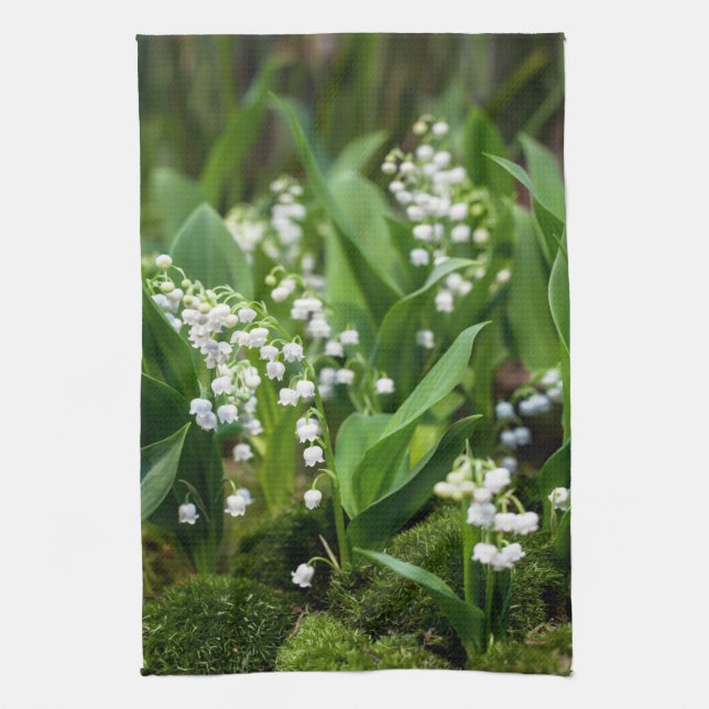 Blumen | Lily of the Valley Schweden Geschirrtuch (Vertikal)