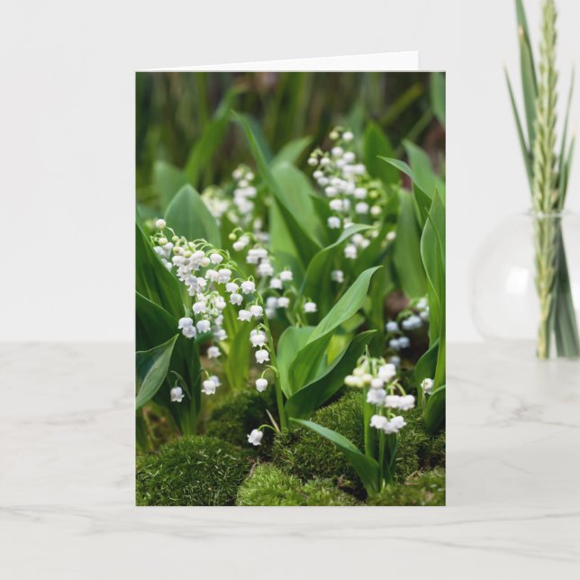 Blumen | Lily of the Valley Schweden Karte (Vorderseite)
