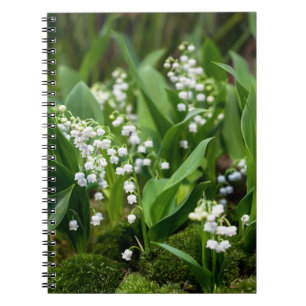 Blumen Lily of the Valley Schweden Notizblock