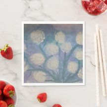 Blumen-Löwenzahn-Malerei-Papier-Partyservietten