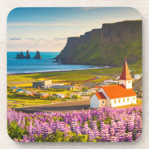 Blumen   Lupinen in Bloom Süd Island Getränkeuntersetzer