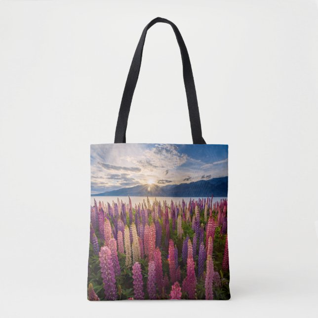 Blumen | Lupinen Neuseeland Tasche (Vorderseite)