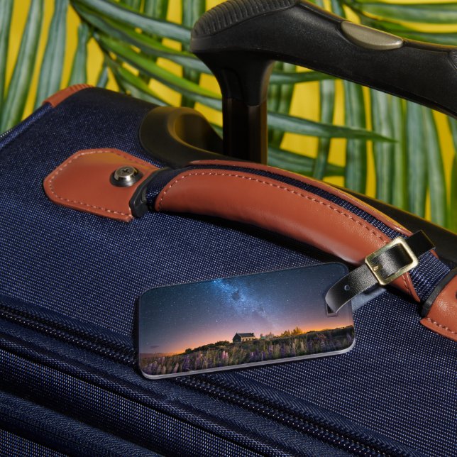 Blumen | Lupines Blühen Tekapo-See Neuseeland Gepäckanhänger (Vorderseite Insitu 3)