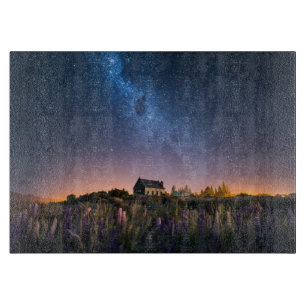 Blumen   Lupines Blühen Tekapo-See Neuseeland Schneidebrett