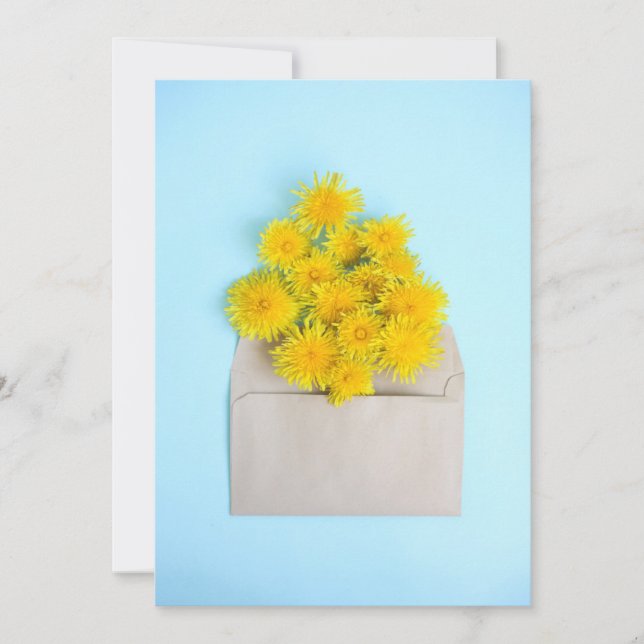 Blumen | Lüster in Umschlag Dankeskarte (Vorderseite)
