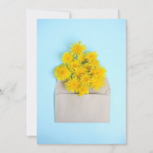 Blumen   Lüster in Umschlag Dankeskarte