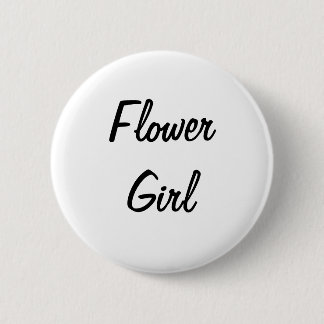 Blumen-Mädchen-Abzeichen Button