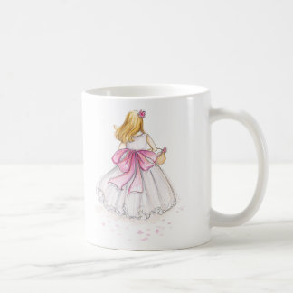 Blumen-Mädchen? Blonde Tasse