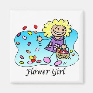 Blumen-Mädchen-Magnet Magnet