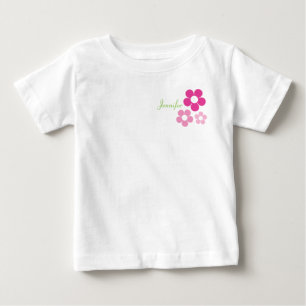 Blumen-Mädchen mit Namen - Säuglings-T - Shirt