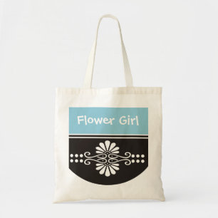 Blumen-Mädchen-Taschen-Tasche - Blau Tragetasche