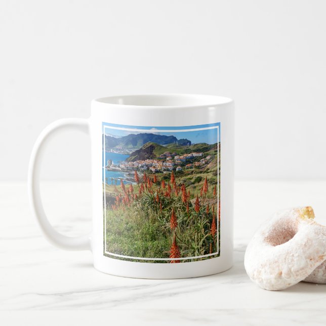Blumen | Madeira Island Portugal Kaffeetasse (Mit Donut)