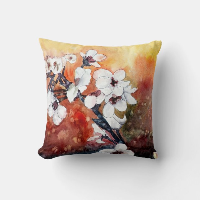 Blumen-Malereikissen der orientalischen Kunst Kissen (Vorderseite)