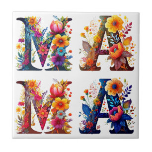Blumen-MAMA Fliese