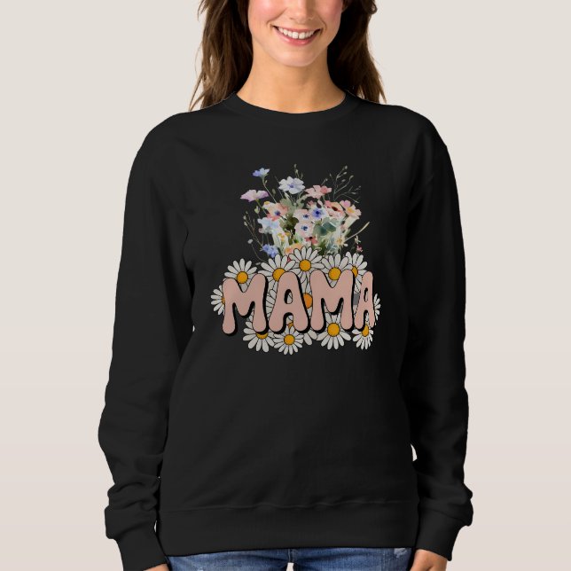 Blumen-Mama, Muttertagsgeschenk Sweatshirt (Vorderseite)