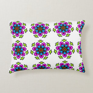 Blumen-Mandala-Muster Dekokissen