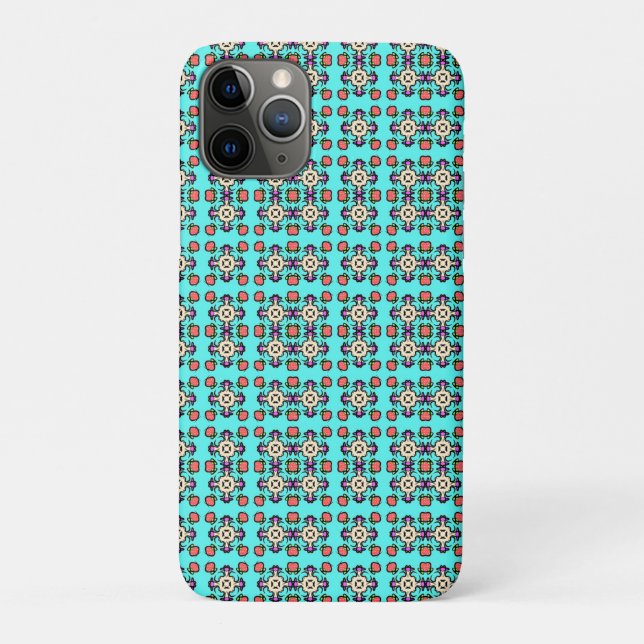 Blumen-Mandala-Nahtloses Muster Case-Mate iPhone Hülle (Rückseite)