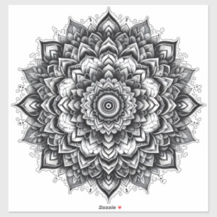 Blumen-Mandala-Vinyl-Aufkleber Aufkleber