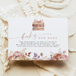 Blumen-Märchenbuch-Baby-Shower-Bücher für Baby-Kar Einladung
