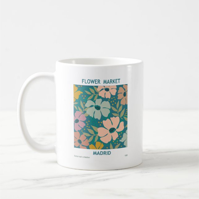 Blumen Market Madrid Print Kaffeetasse (Links)