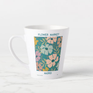 Blumen Market Madrid Print Milchtasse