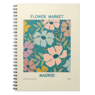 Blumen Market Madrid Print Notizblock