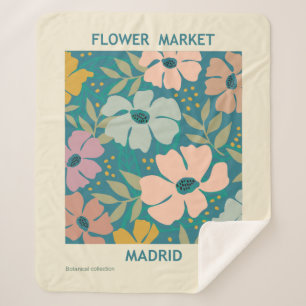 Blumen Market Madrid Print Sherpadecke