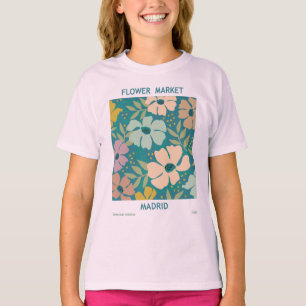 Blumen Market Madrid Print T-Shirt