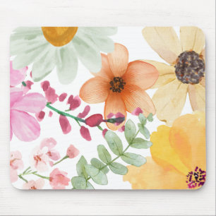 Blumen-Mauspad Ästhetisches Schreibtischzubehör Mousepad