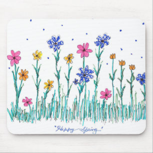 Blumen-Mausunterlage Mousepad