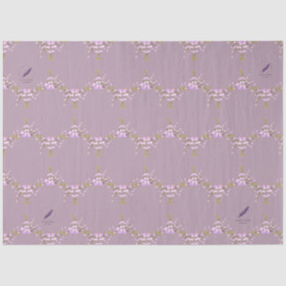 Blumen mauve Mel Mae Schmidt Stationery Seidenpapier