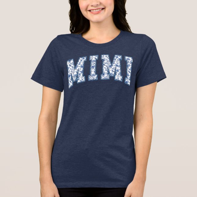 Blumen-Mimi Tri-Blend Shirt (Vorderseite)