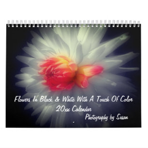 Blumen mit einem Hauch von Farbe  Kalender