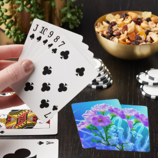 Blumen mit Quallen-Nesseln Spielkarten