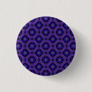 Blumen Modern Boho Elegant Abstrakte Muster #505 Button