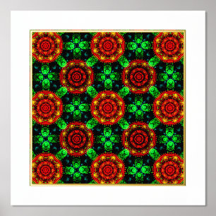 Blumen Modern Boho Elegant Abstraktes Muster #504 Foliendrucke