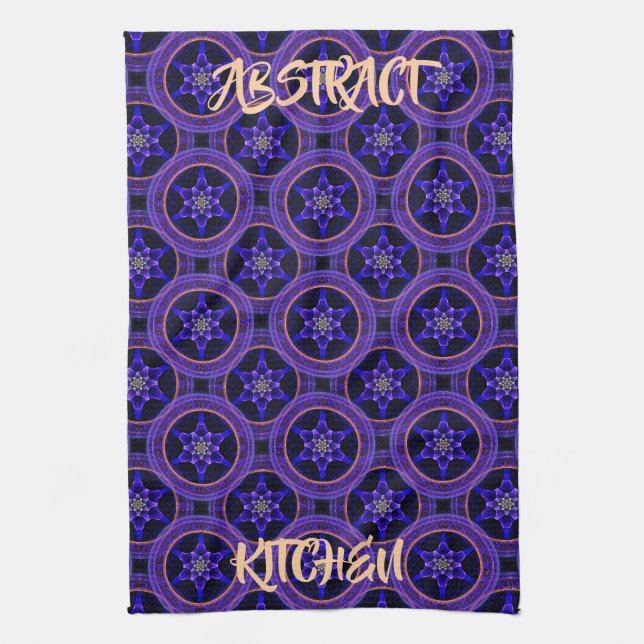 Blumen Modern Boho Elegant Abstraktes Muster #505 Geschirrtuch (Vertikal)