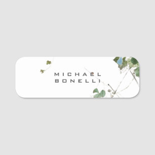 Blumen Modern Eigener Name Professionell Namensschild