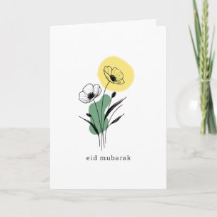 Blumen-Mohn-Serenity-Grußkarte   Eid usw. Karte